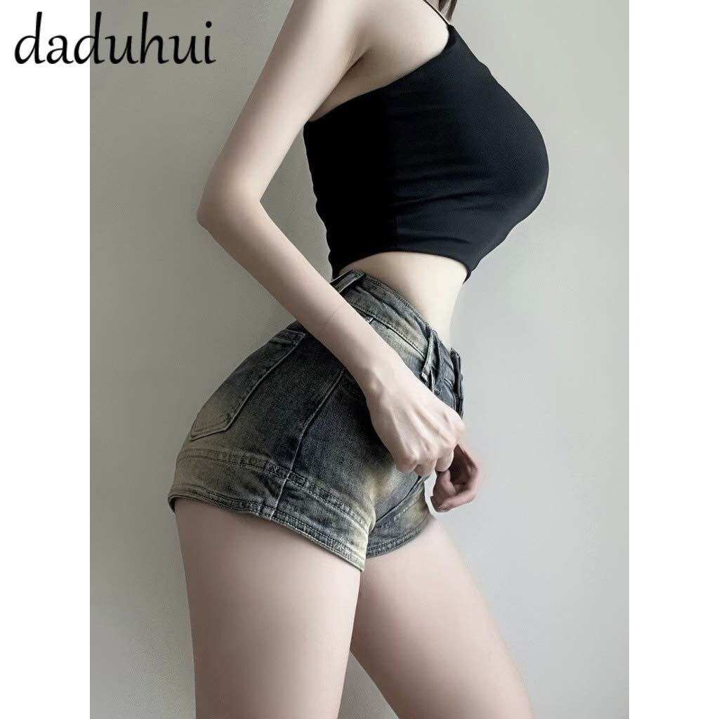 (Hình thật sản phẩm )quần short jeans lưng cao co dãn