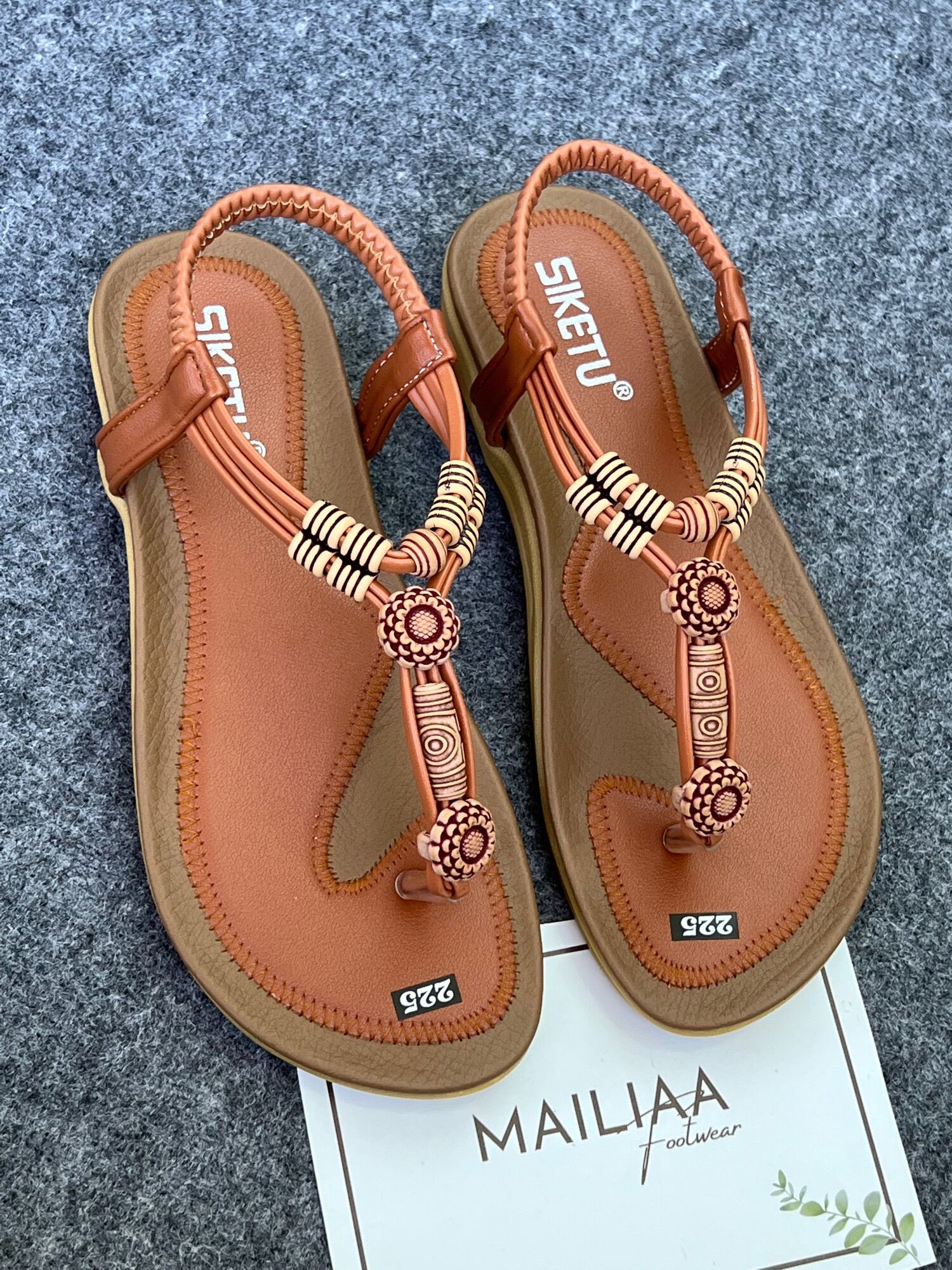 Sandal xỏ ngón MAILIAA quai thổ cẩm