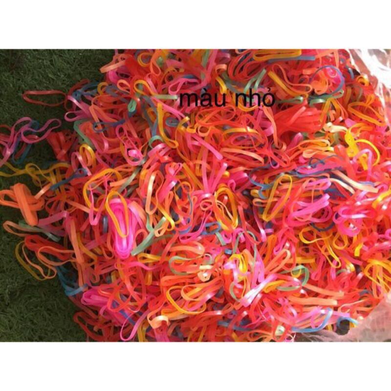 Dây chun buộc tóc nhiều màu:100g