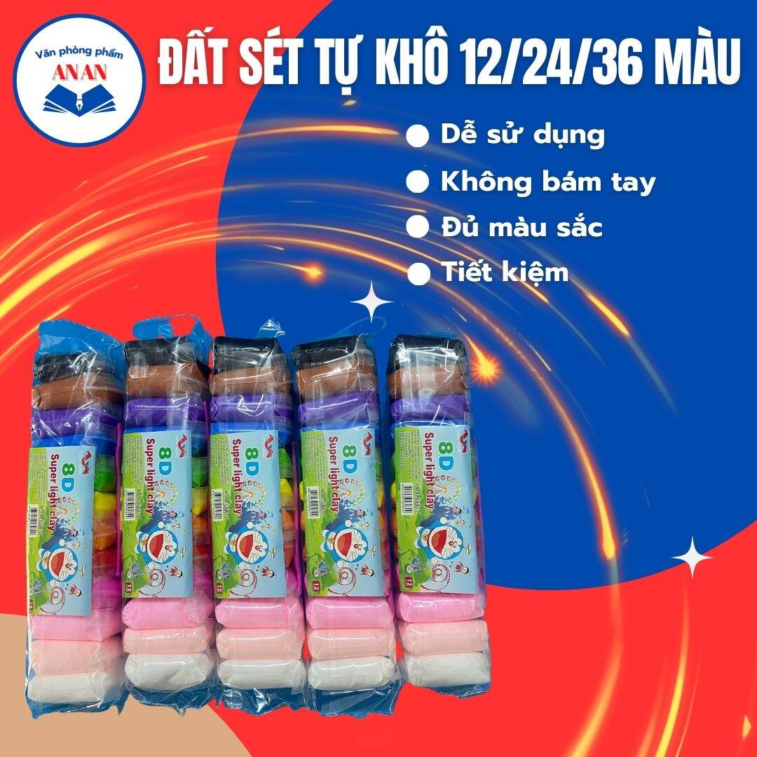 Đất sét tự khô 12-24-36 màu