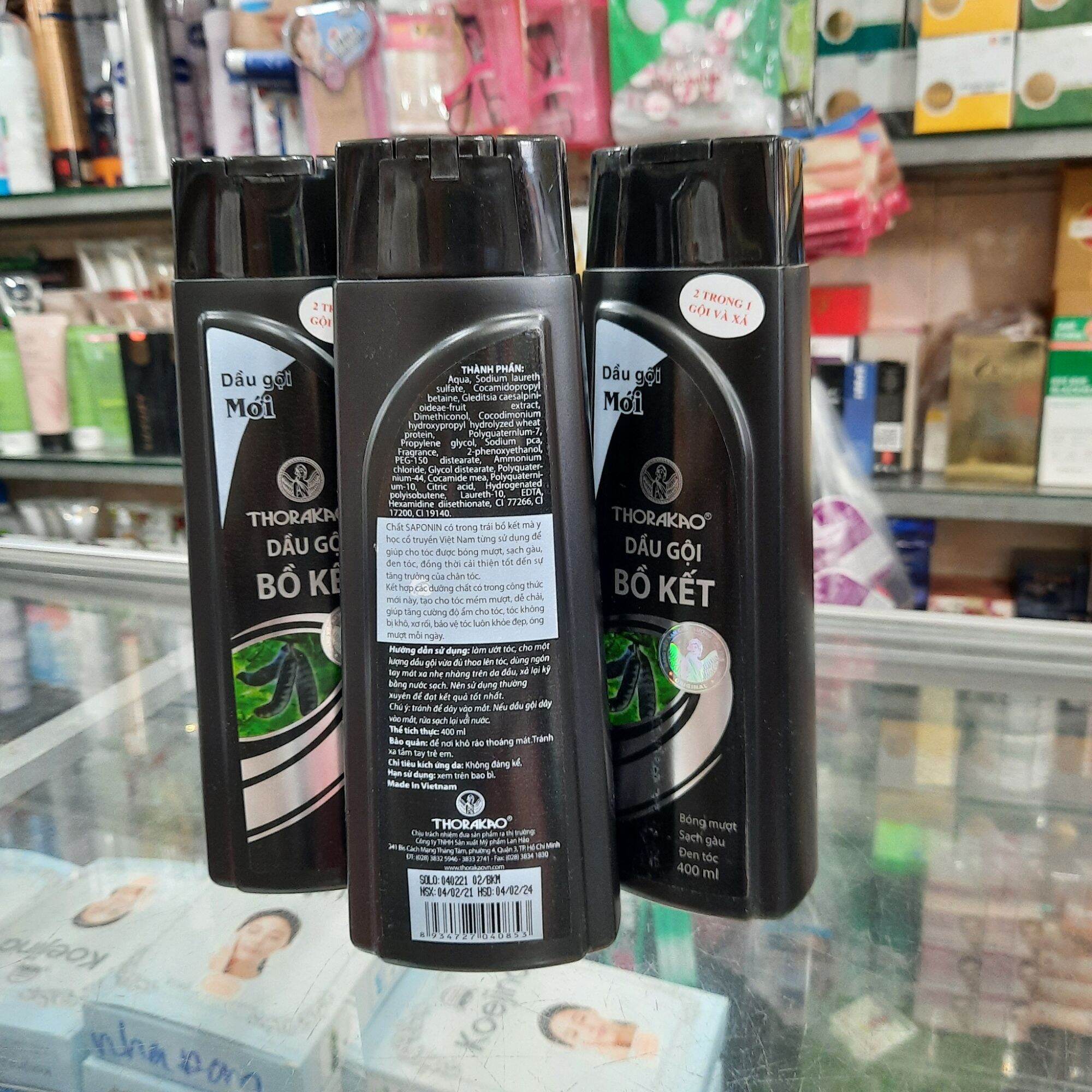 Dầu Gội Bồ Kết Mới Thorakao (400ml)