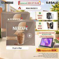 Combo 2 hộp Cà phê sữa NESCAFÉ Signature Hộp 10 gói THƠM NỒNG VỊ ĐẬM