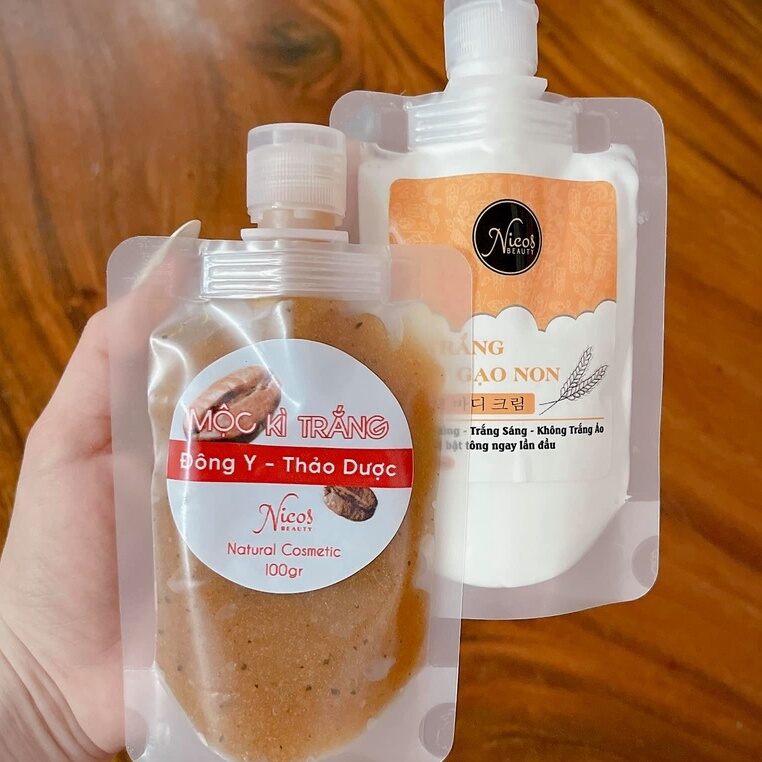 set ủ trắng da toàn thân cốt sữa gạo non