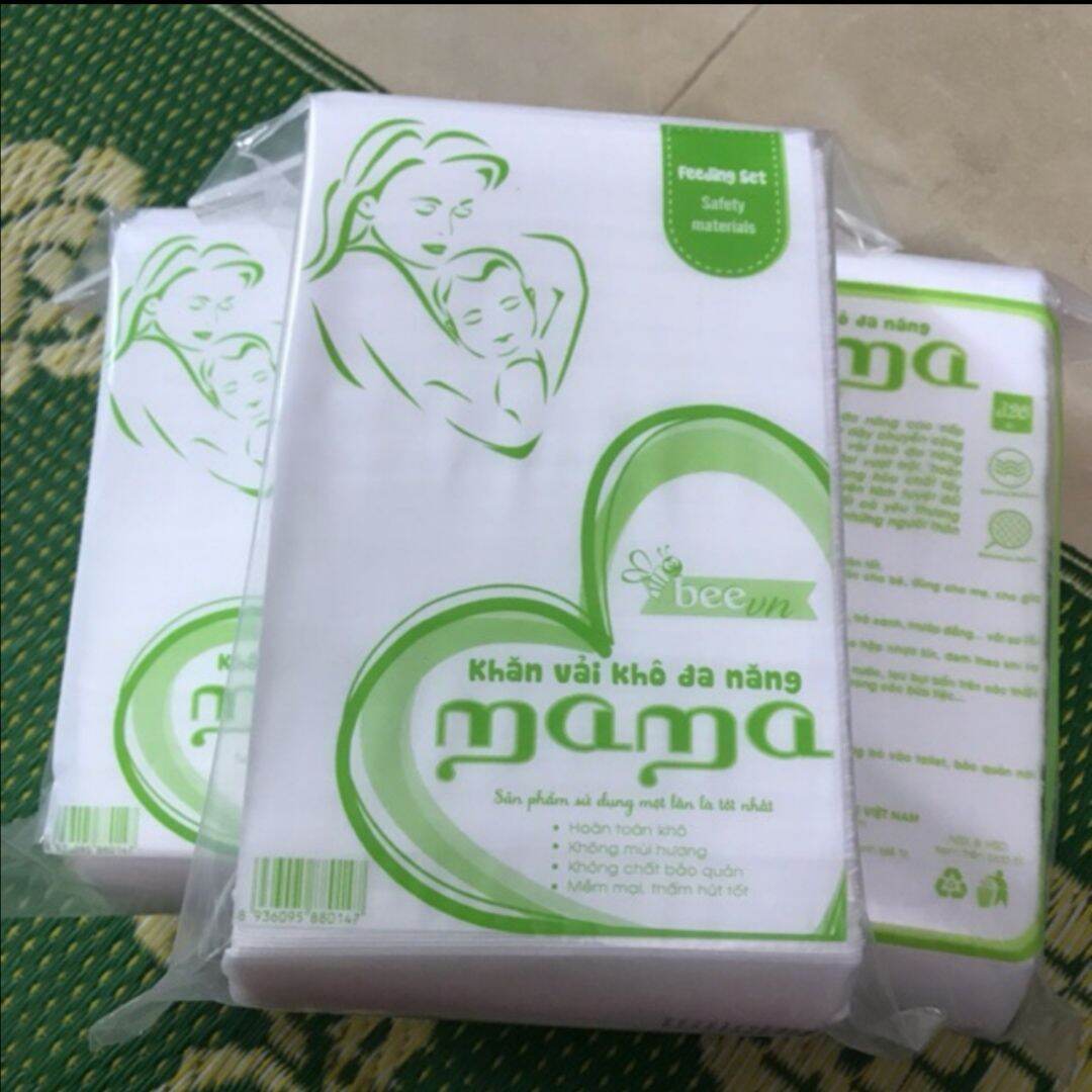 Combo 5 sản phẩm khăn vải khô đa năng mama 320gram