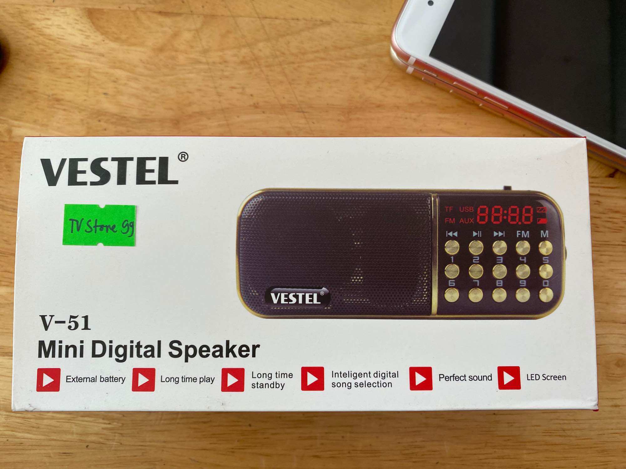 Đài thẻ nhớ sd và fm vestel v51