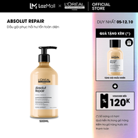 Dầu gội dưỡng tóc mềm mượt & phục hồi hư tổn toàn diện chuyên nghiệp Absolut Repair Gold 500ml - Dành cho tóc khô xơ hư tổn