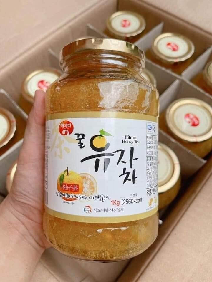Chanh đào mật ong Hàn Quốc hũ  1 kg