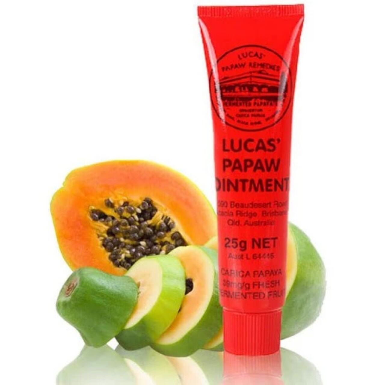 [TOP-UK] Kem đa năng ĐU ĐỦ lucas papaw Ointment 25gr Úc -Date Mới Chống Khô môi , Khô Nứt môi Da , D