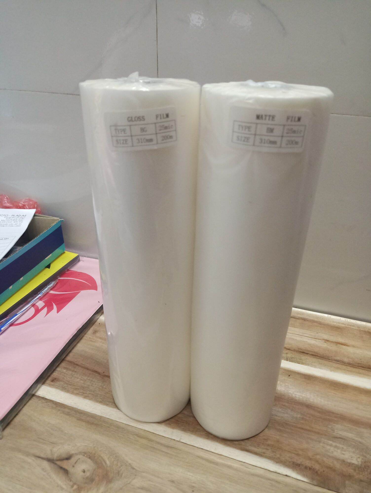 Màng cán nhiệt mờ glossy khổ 310mm x 200mm
