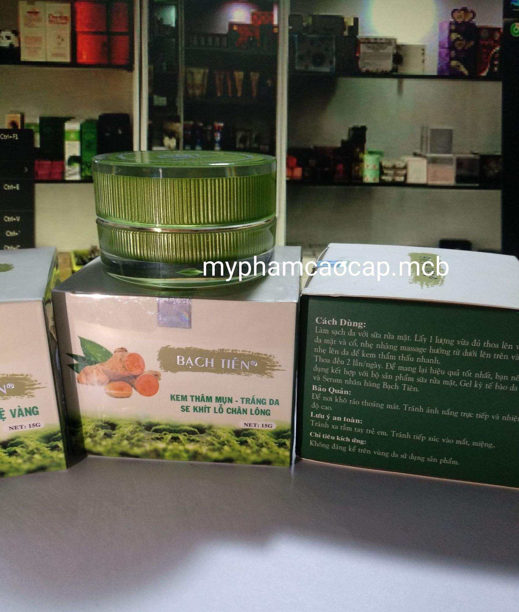 kem bạch tiên mụn thâm trắng da se khít chân lông 15g