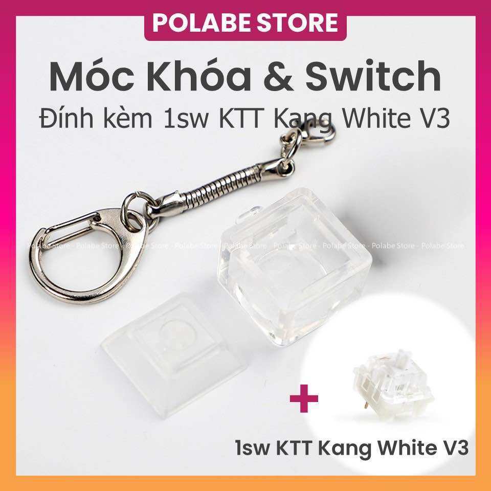 Móc khóa switch tester bàn phím cơ, có thể làm đồ chơi giảm căng thẳng switch tester - Polabe Store