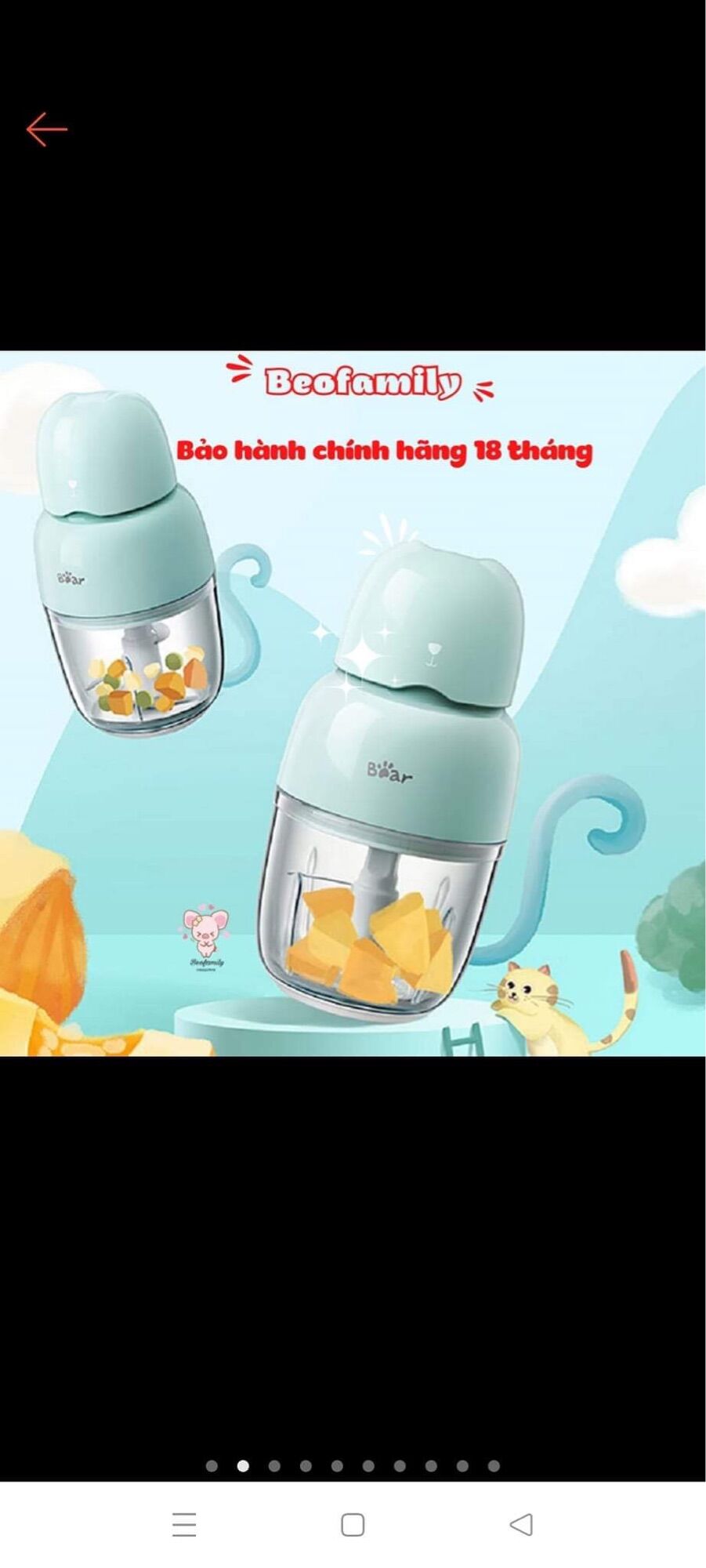 Cối thuỷ tinh thay thế máy xay bear 0,3l
