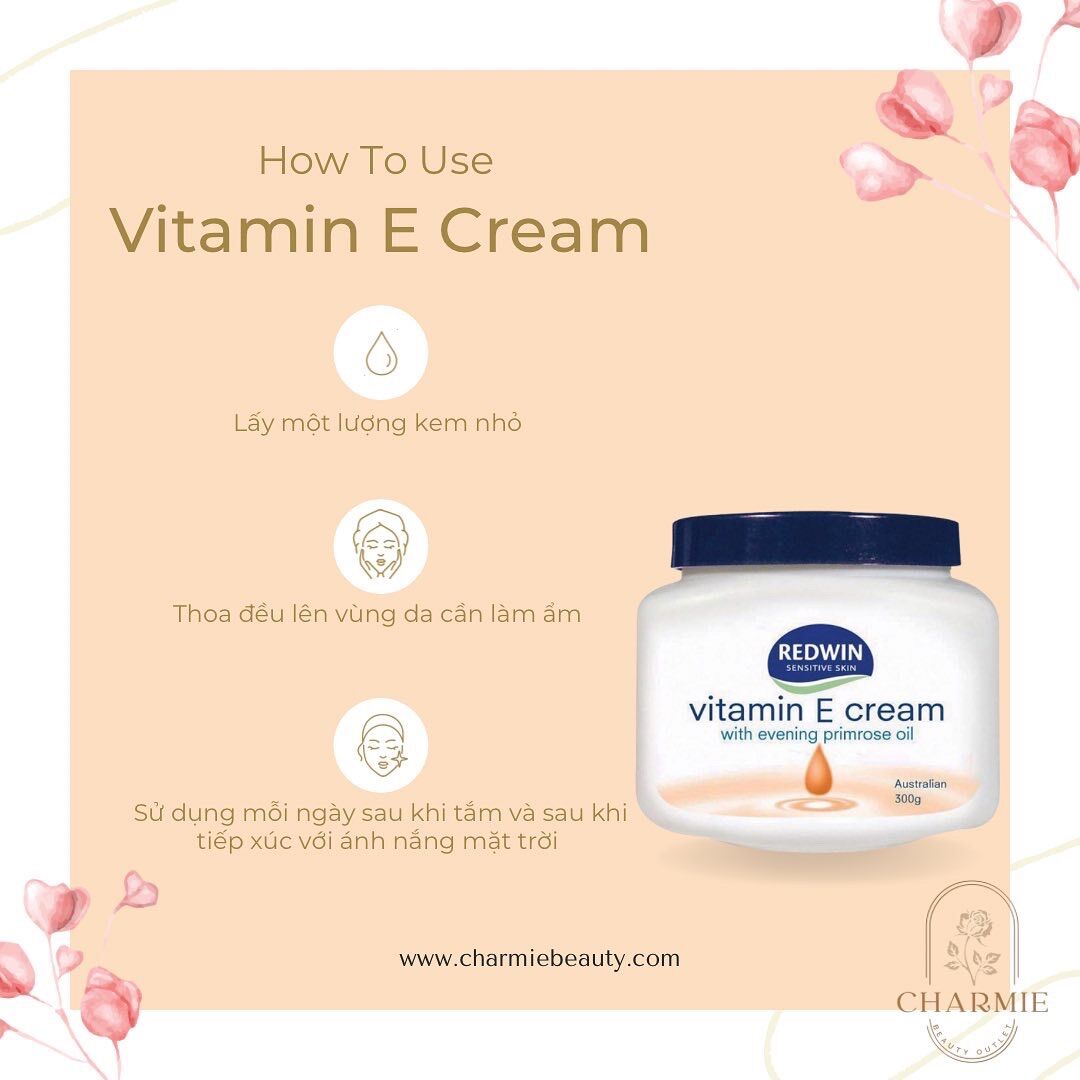 Kem dưỡng ẩm Vitamin E Redwin