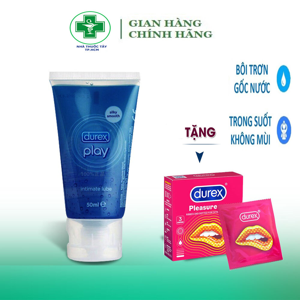 [Tặng Hộp BCS 3 Cái] Gel bôi trơn DUREX PLAY 50ML Cao Cấp