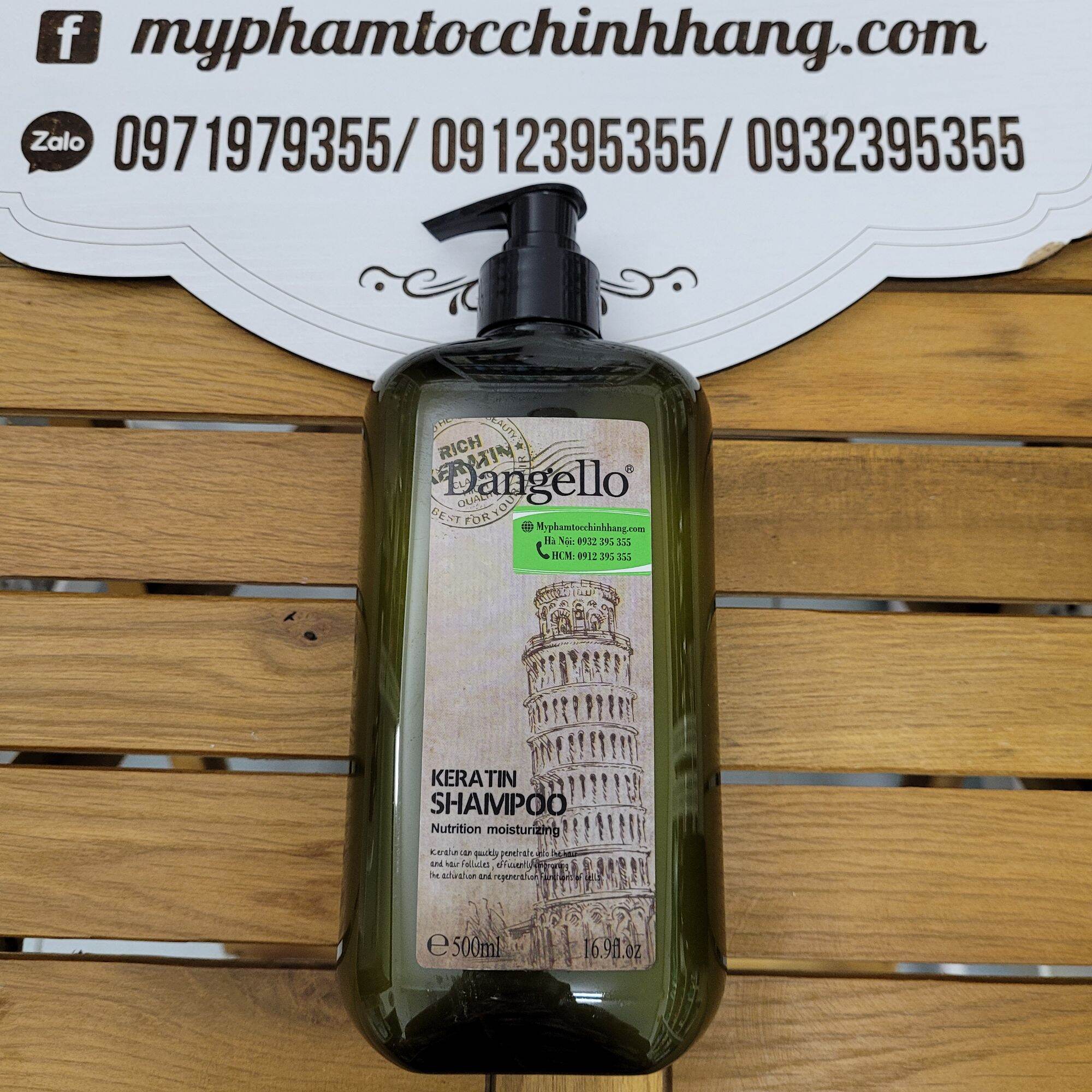 Dầu gội xả D'angello keratin 800ml