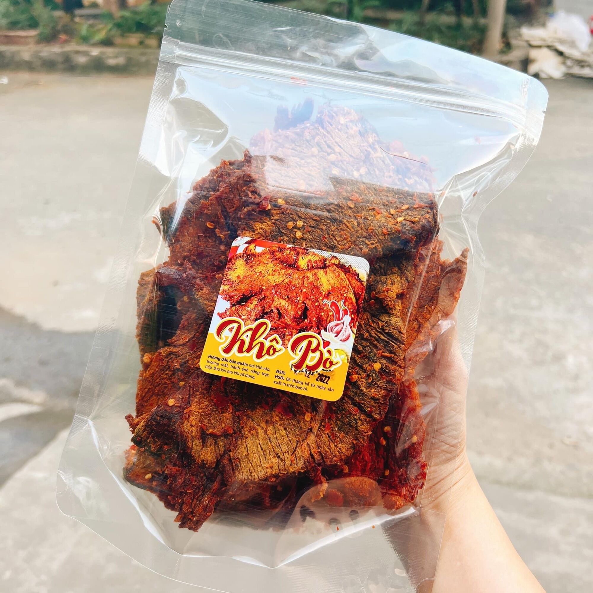 Khô bò miếng mền loại 1 xuất khẩu túi 500gr