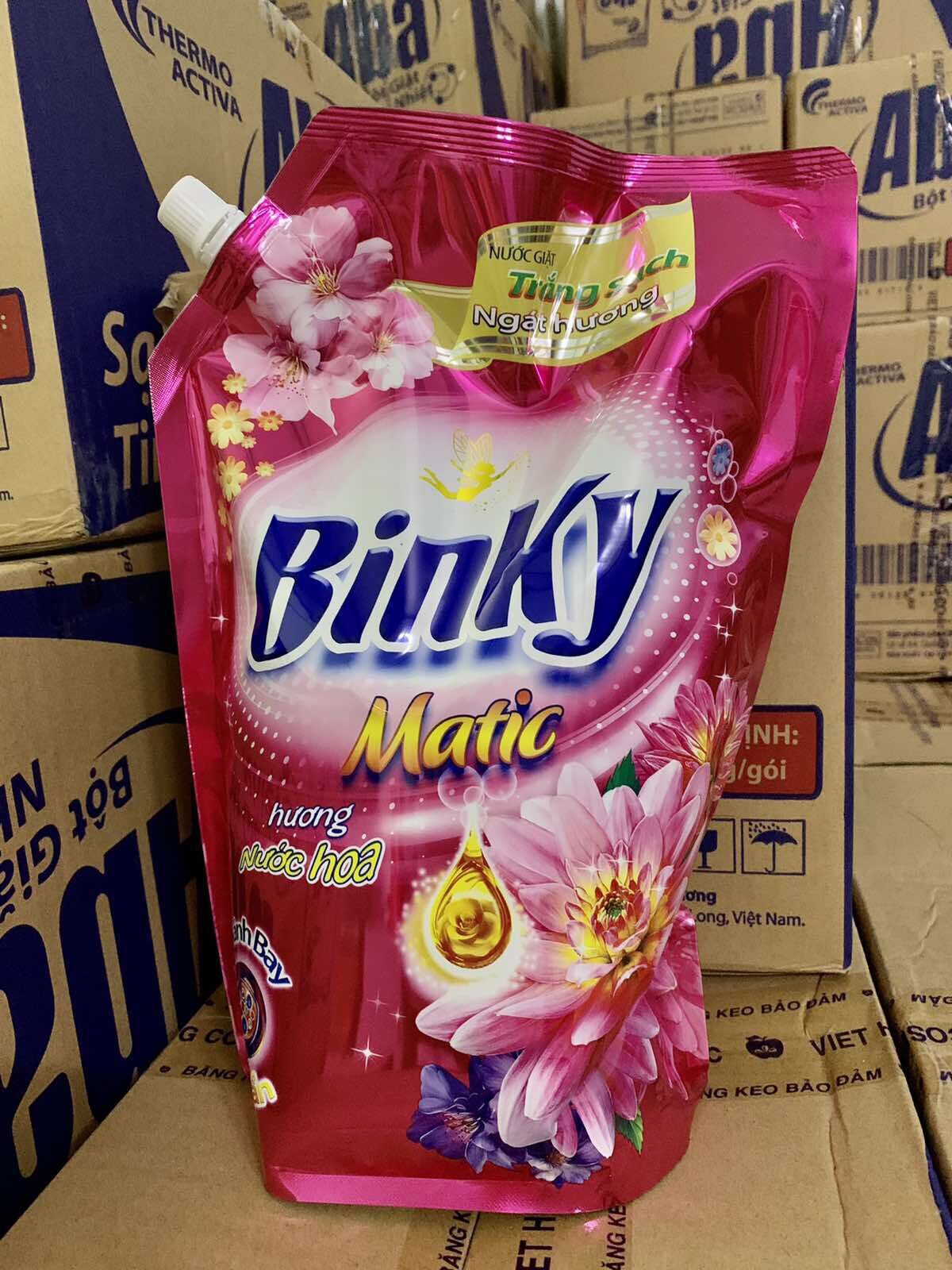 Nước giặt hương hoa Binky hồng 3,1kg