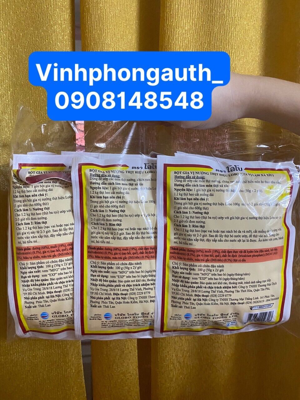 Bột gia vị làm thịt xá xíu Lobo