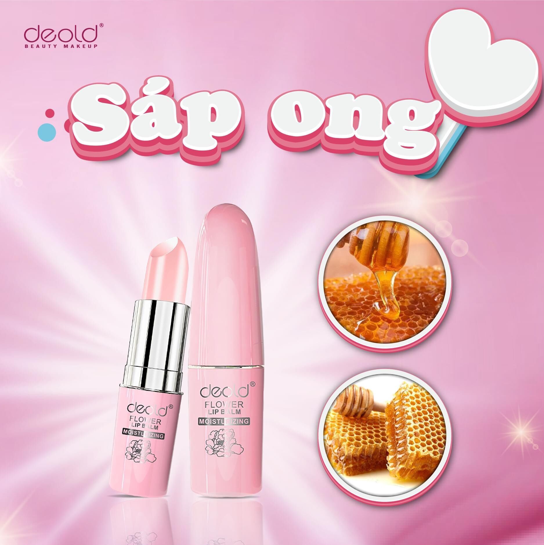 SON DƯỠNG HỒNG MÔI CHỐNG THÂM DEOLD BLOSSOM 3,3G