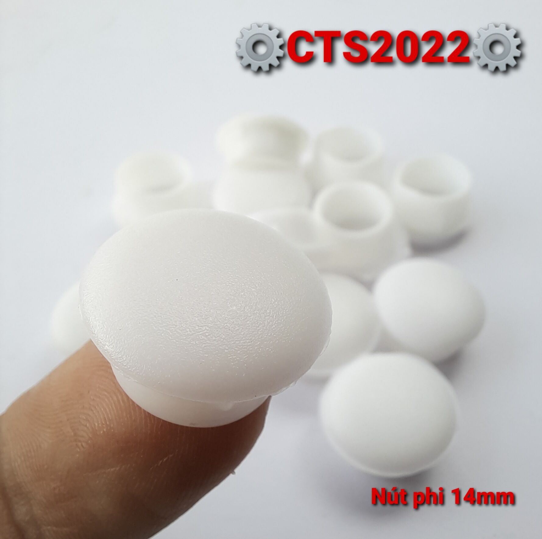 2 Nút nhựa bịt lỗ phi 14mm