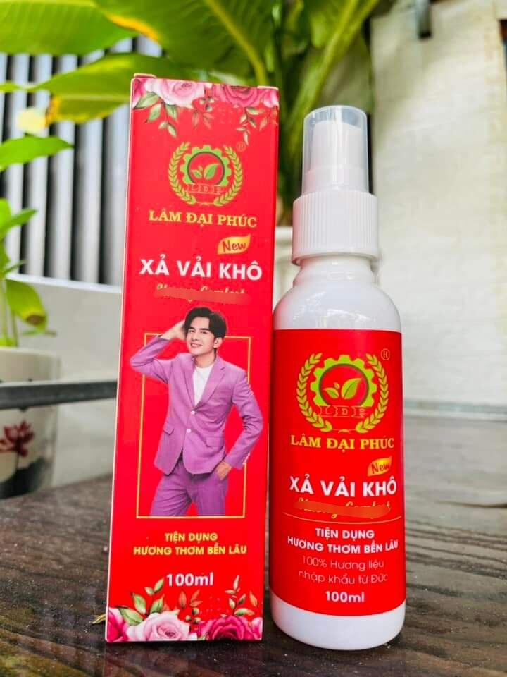 Xả Vải Khô Lâm Đại Phúc màu đỏ compho