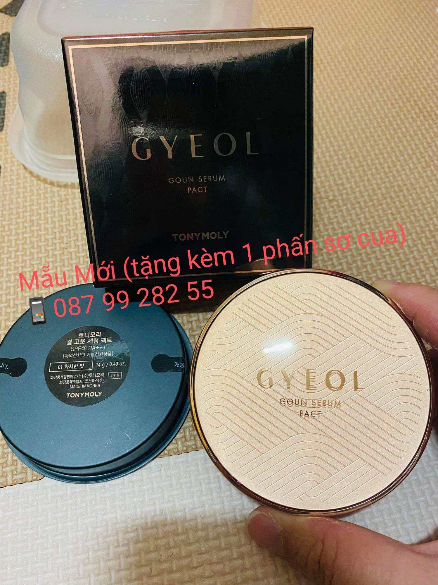 Phấn Đông Y Kiêm Chống Nắng, Phấn Nén, Phấn Phủ Đông Y Siêu Mịn Tonymoly Gyeol Goun Serum Pact SPF48