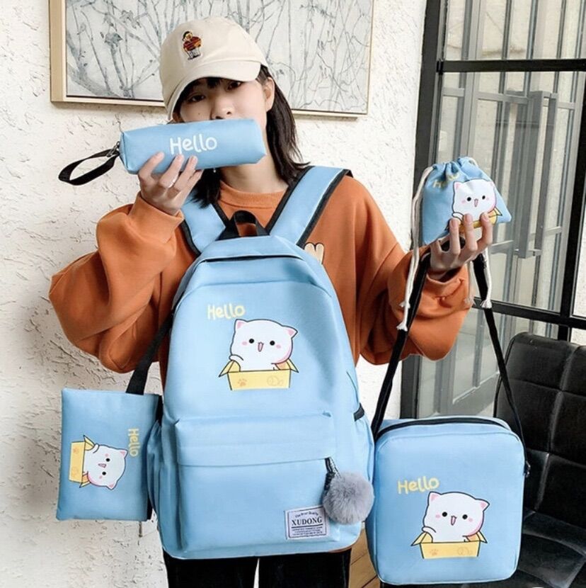 SET BALO 4 MÓN - MÈO HELLO VỪA A4