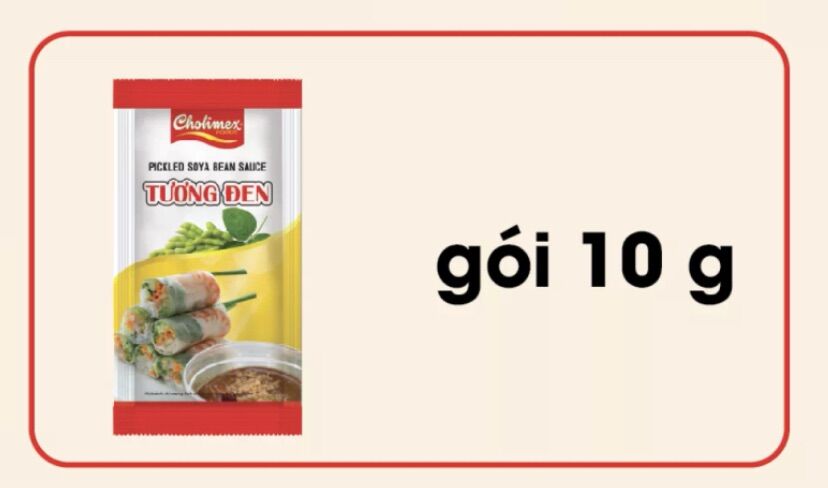 Tương đen gói 10gr cholimex