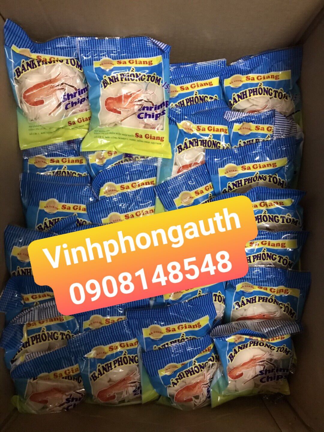 Bánh phồng tôm Sa Giang gói 100gr