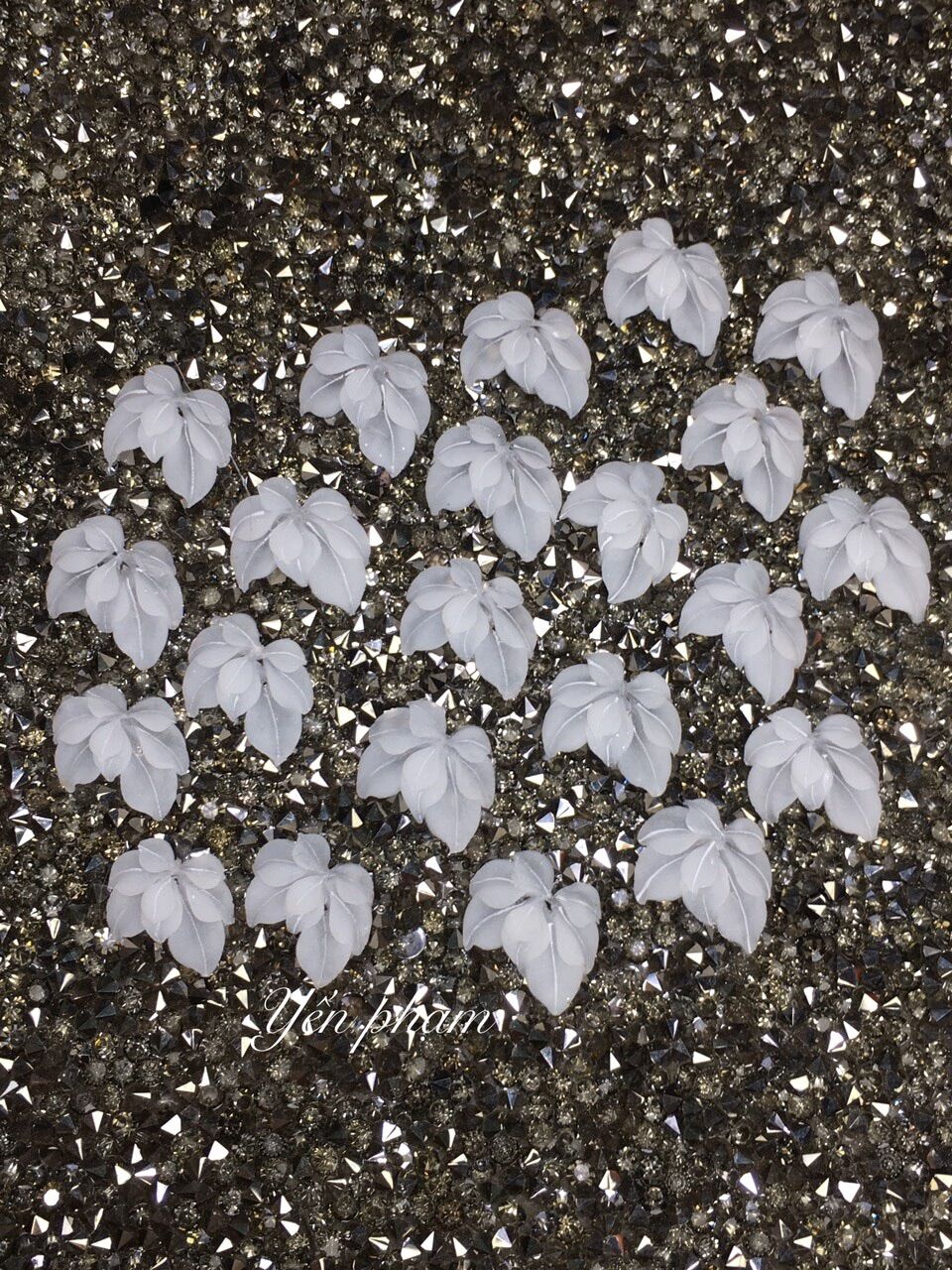 Hoa bột nail chân- Hoa góc trang trí nail chân (giá 1 bông)