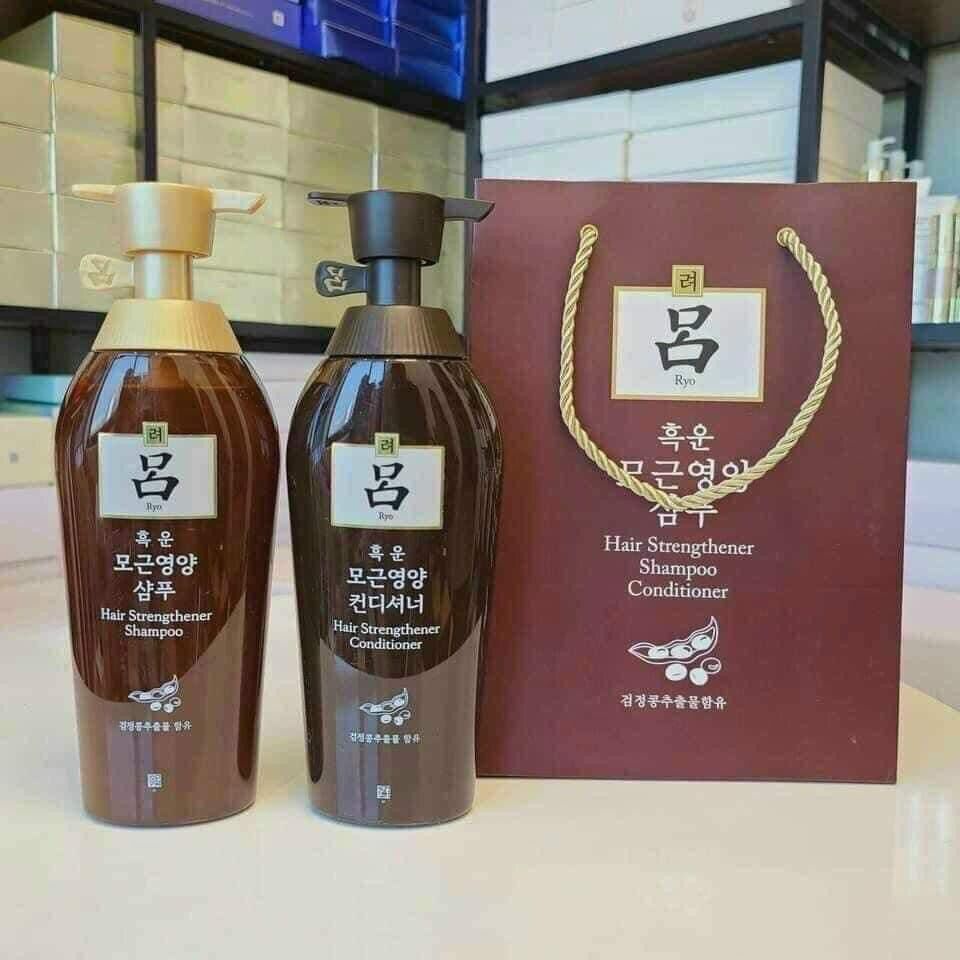 [Hcm]Combo Bộ Dầu Gội Dầu - Xả Thảo Dược Thiên Nhiên Cao Cấp Ryo Hq Nhà E Chỉ Có Chính Hãng