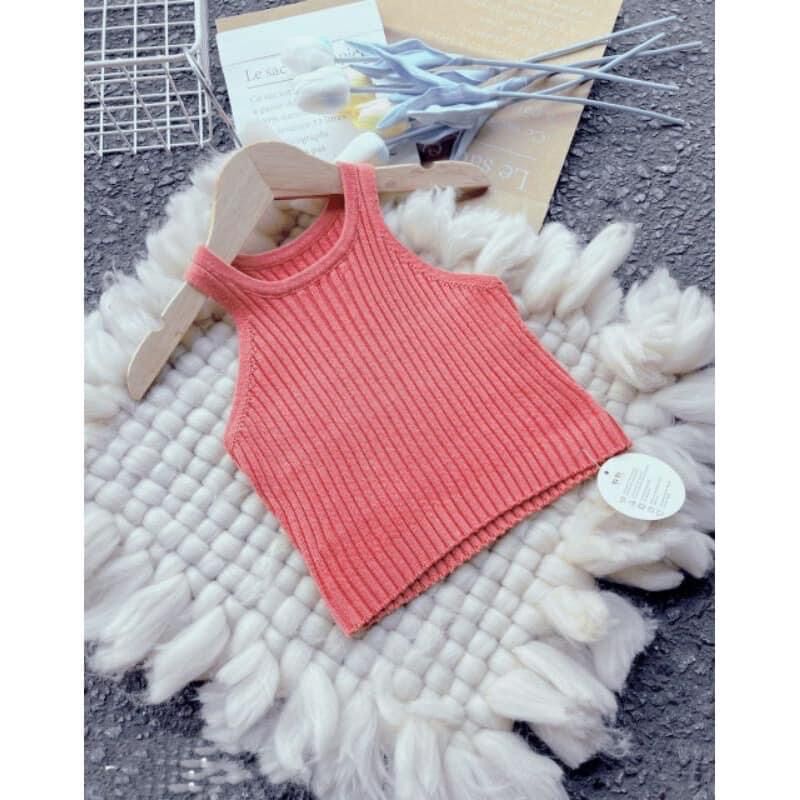 Áo 3 lỗ len tăm mùa hè cho bé gái