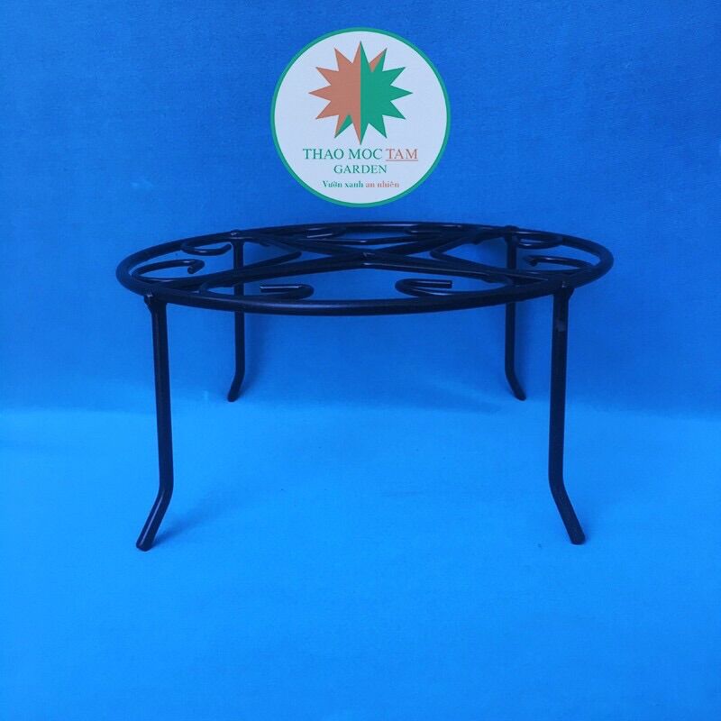 Chân đế kê chậu 21x10cm – Chân đế sắt kê chậu thoát nước, trang trí chậu hoa, nâng đỡ chậu cao hơn