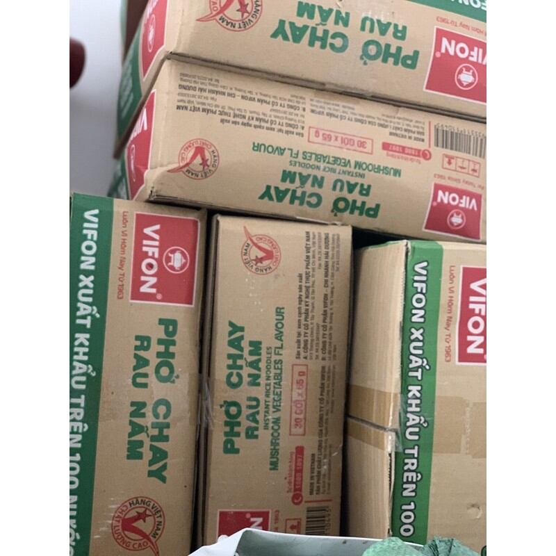 PHỞ CHAY RAU NẤM VIFON, GÓI SỢI TO