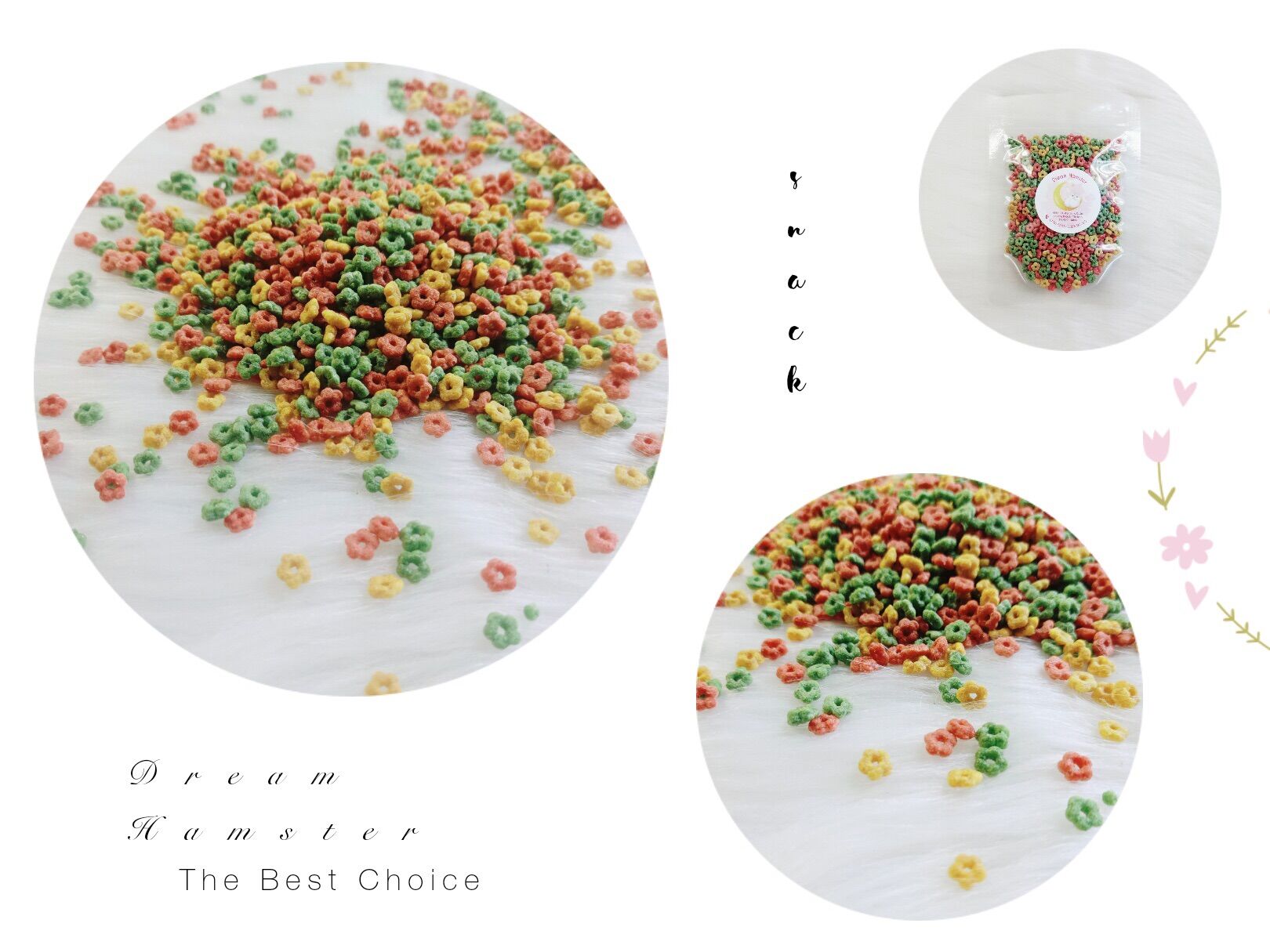 Bánh hoa phồng ngũ cốc cho hamster