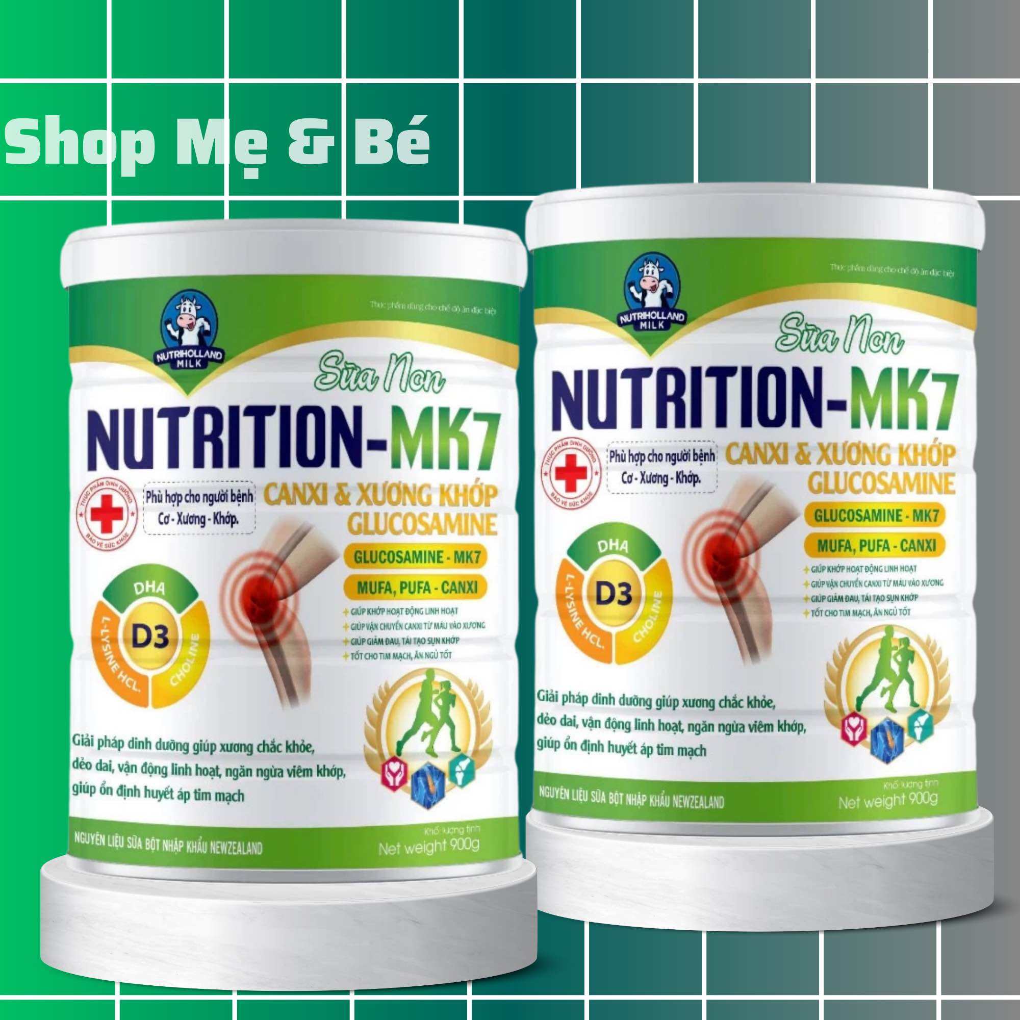 [Chính hãng Combo 2 hộp] Sữa nutrition MK7 900gr giúp xương chắc khoẻ