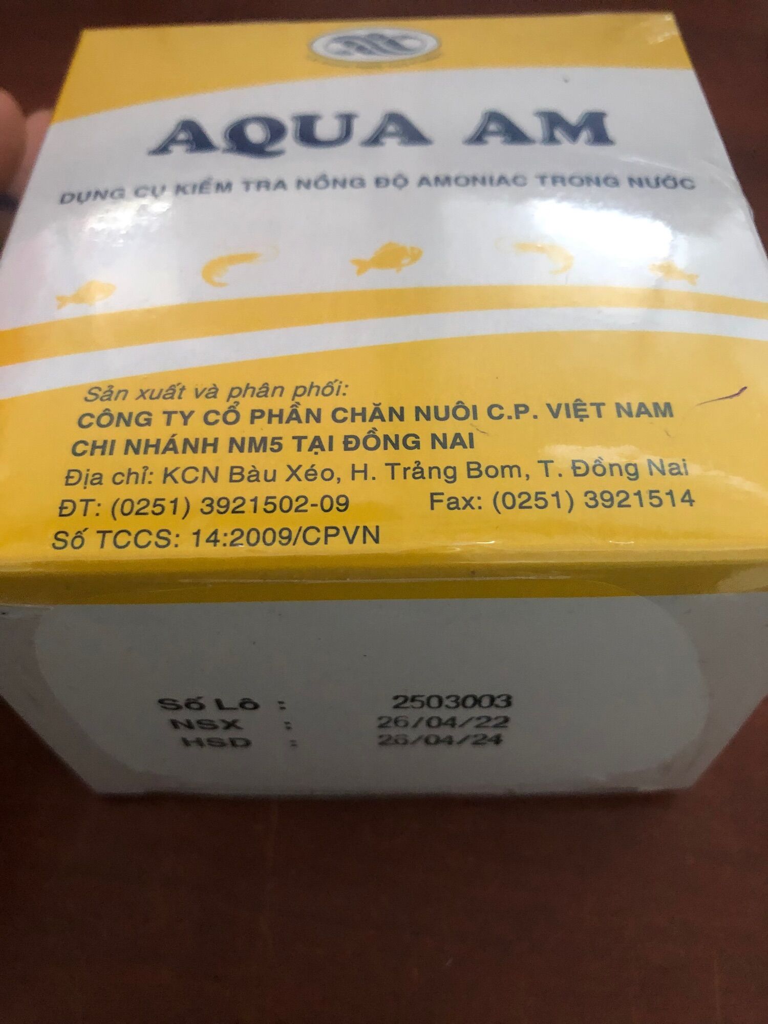 Bộ test NH3 CP mẫu mới nhất, đo NH3 CP