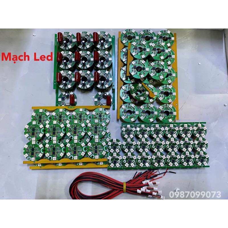 Mạch led thay thế cho đèn pha lê , hũ mạch led - bo mạch led