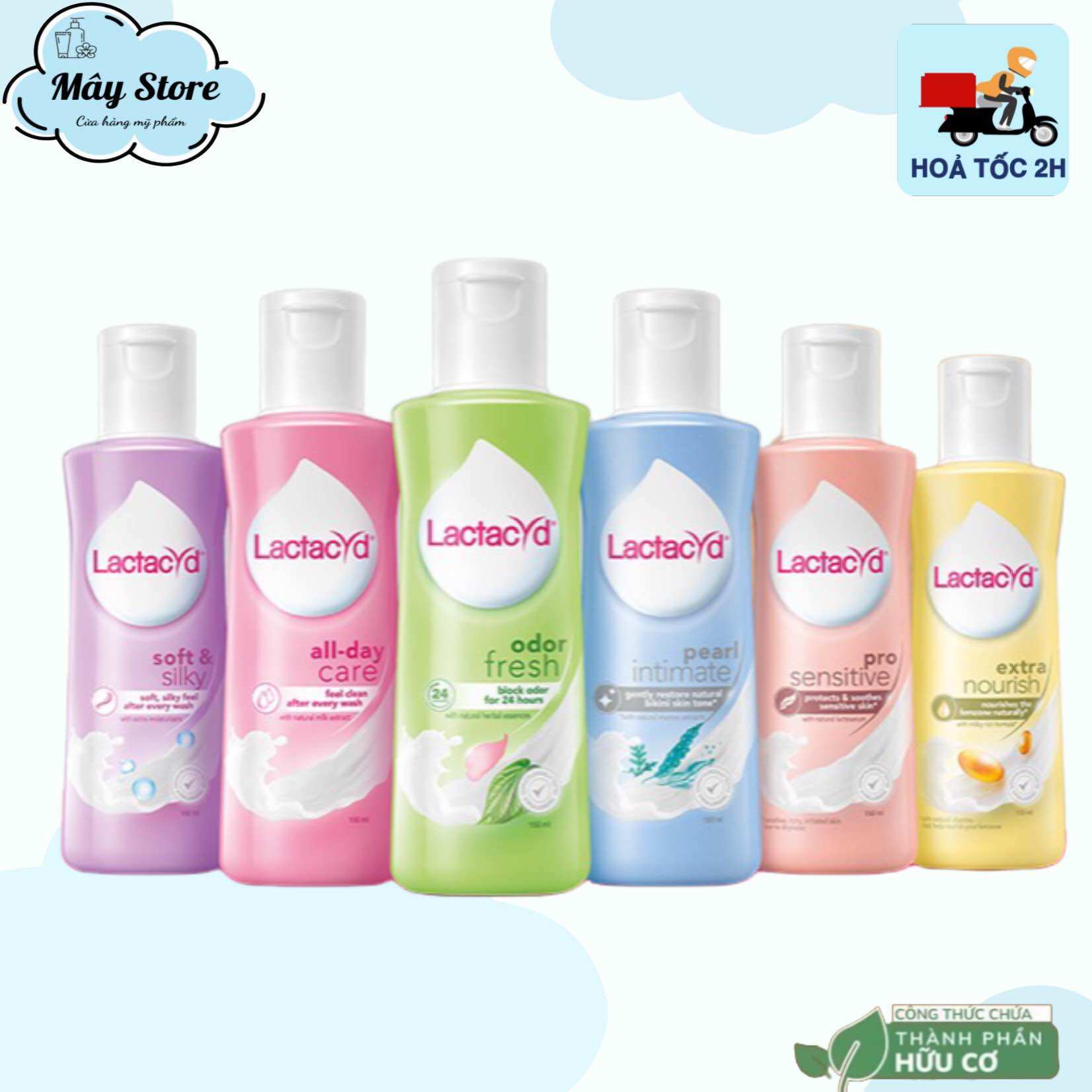 DDVS Lactacyd kháng khuẩn, ngăn mùi, dưỡng ẩm 250ml