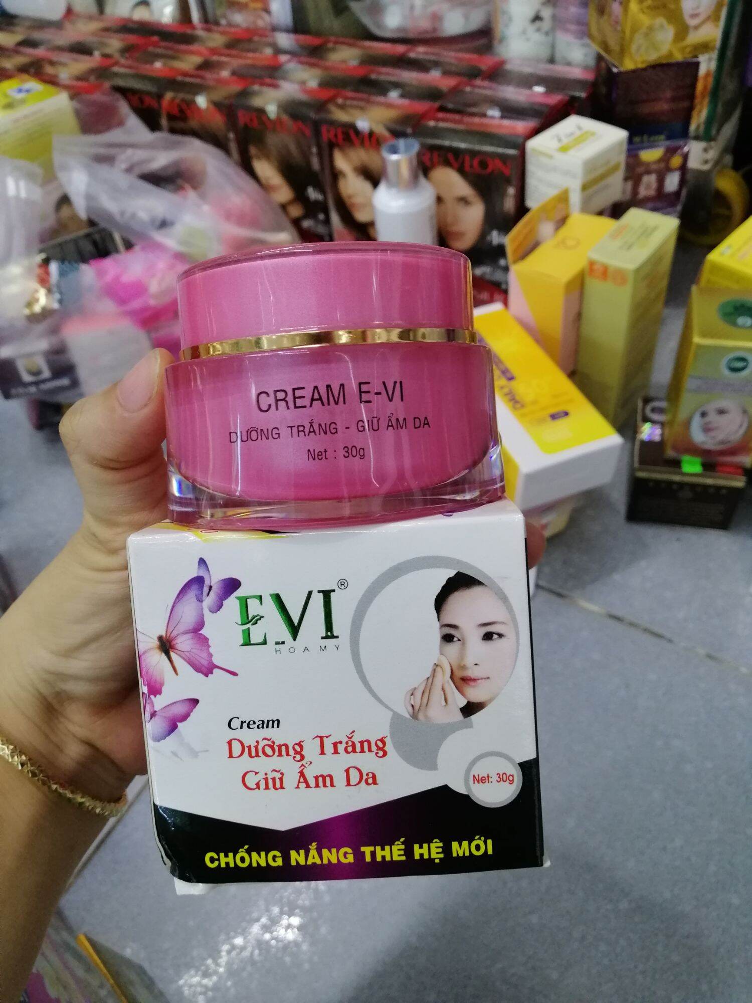 [Hcm]Kem Evi Dưỡng Trắng Giữ Ẩm Da (30G)