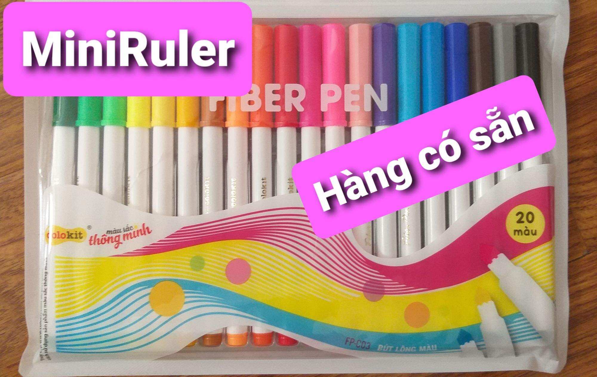 Fiber pen COLOKIT 20 màu - Bút lông 20 màu Thiên Long