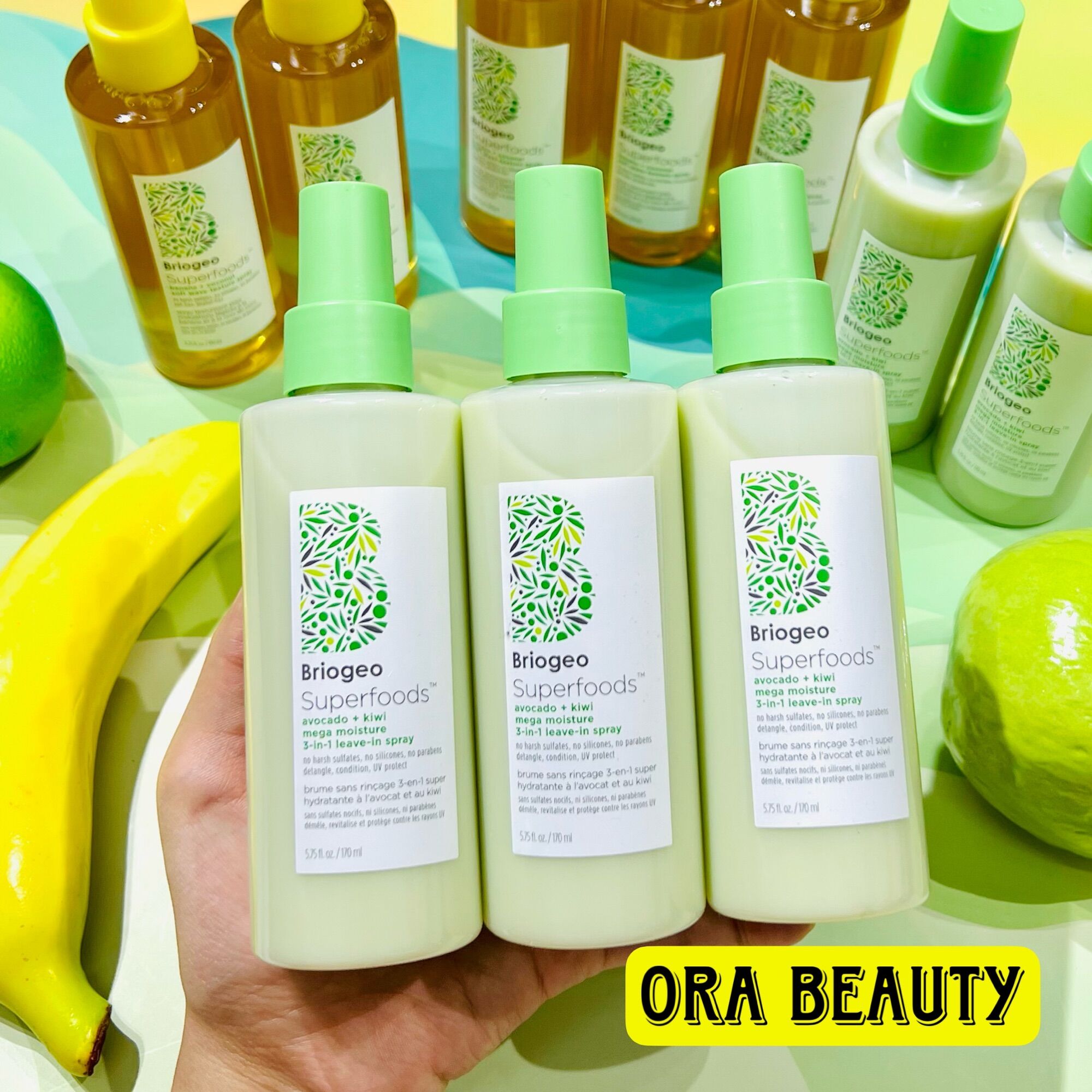 Xịt dưỡng tóc Briogeo Superfoods™ Avocado + Kiwi Moisture Leave-In Conditioner