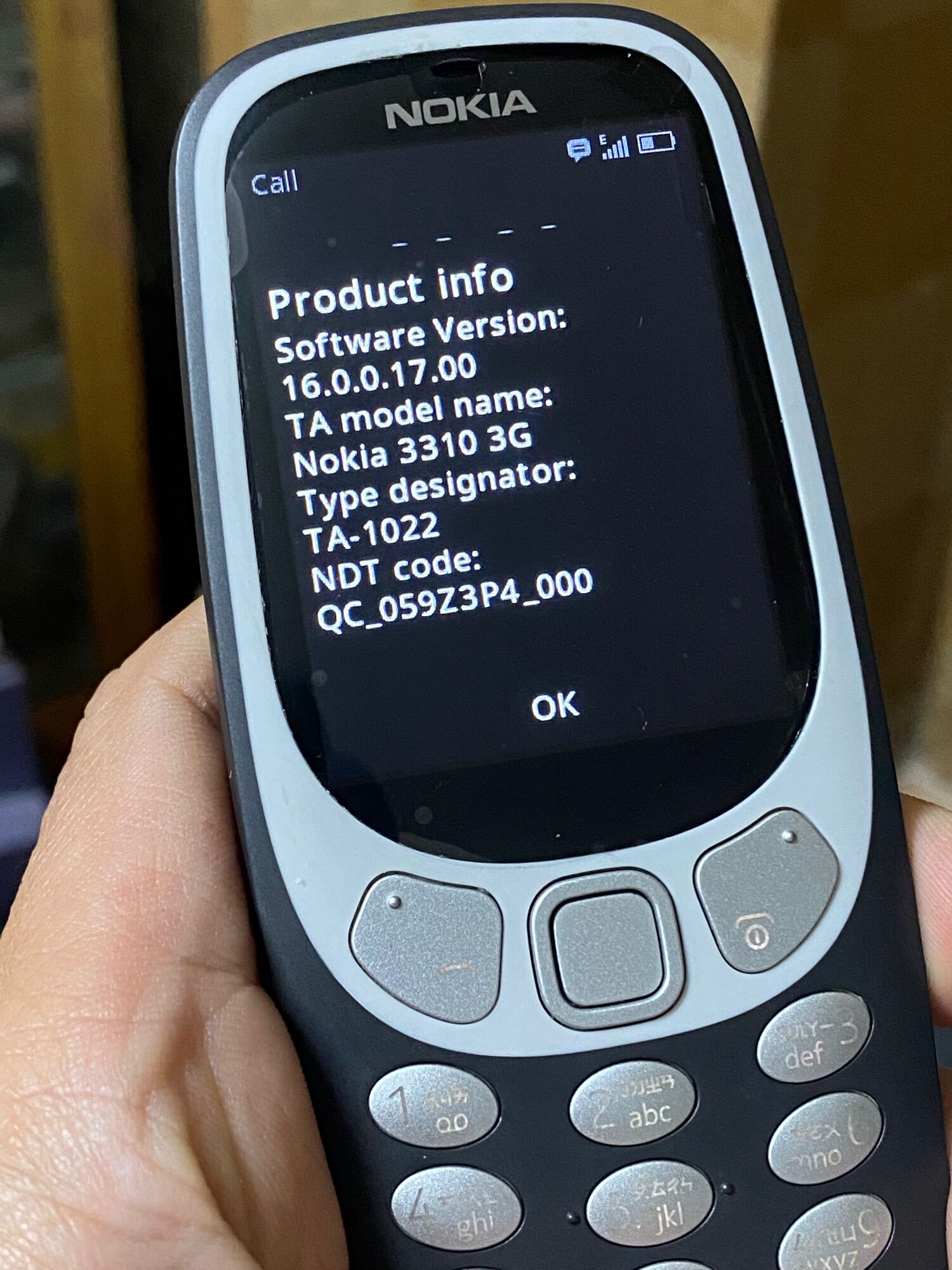 Nokia 3310 3G 1Sim Original