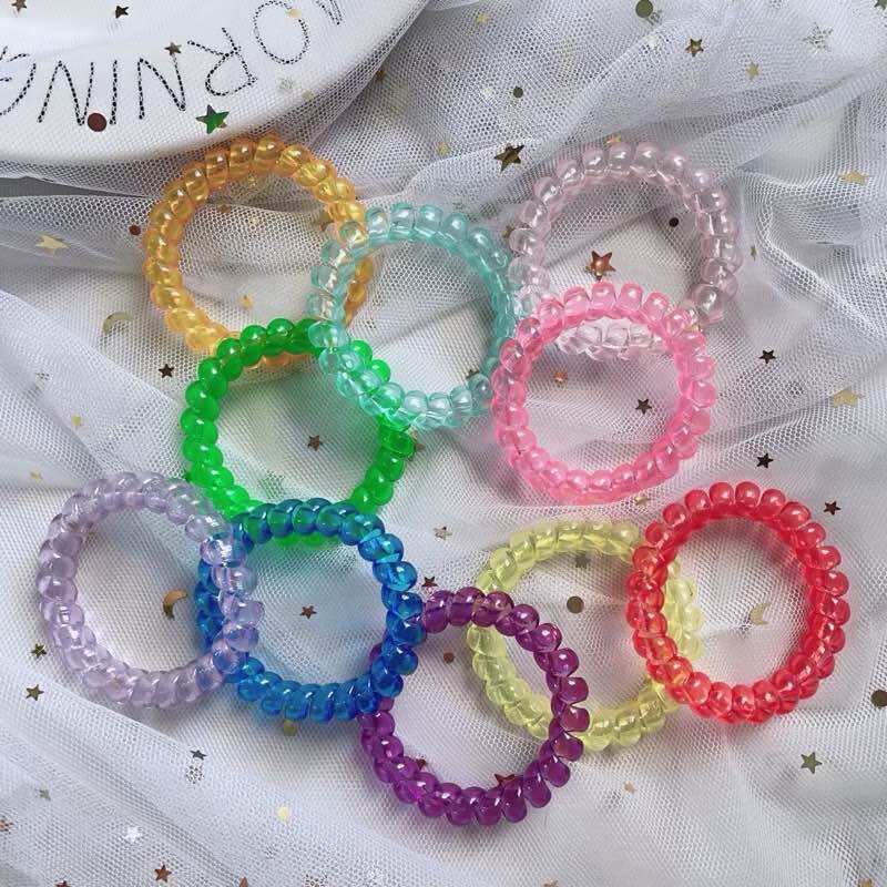🏵️ Set 10 cột tóc Lò Xo, Mẫu Nhỏ, Siêu Co Giãn