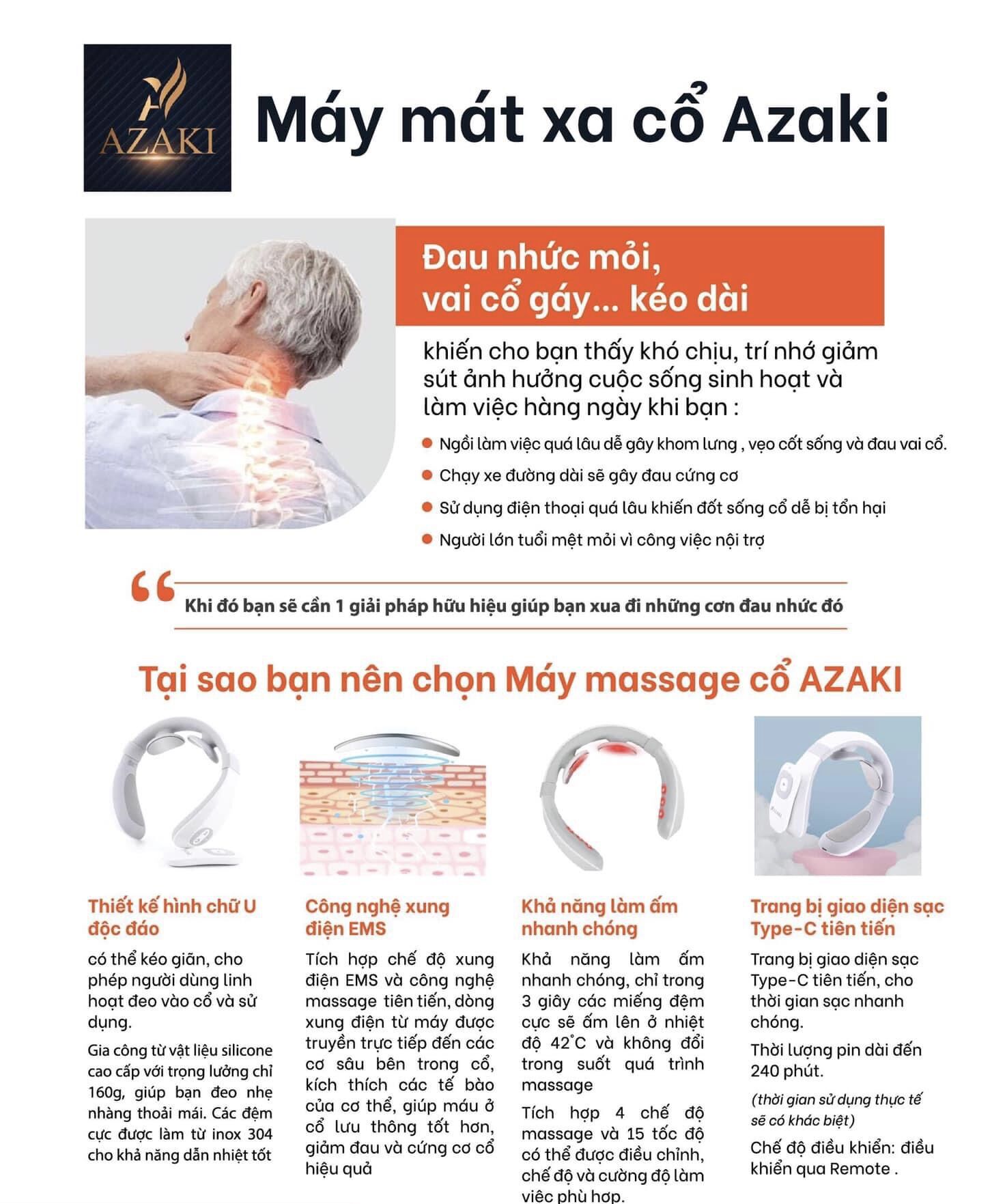 Mát xa cổ Azaki N109 Plus