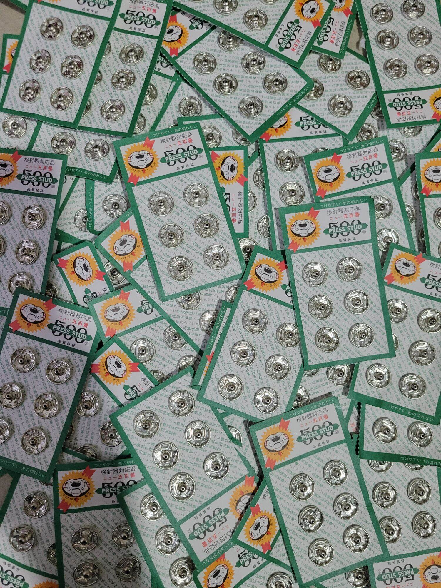 Vỉ 6 cúc bấm 1,2cm loại xịn
