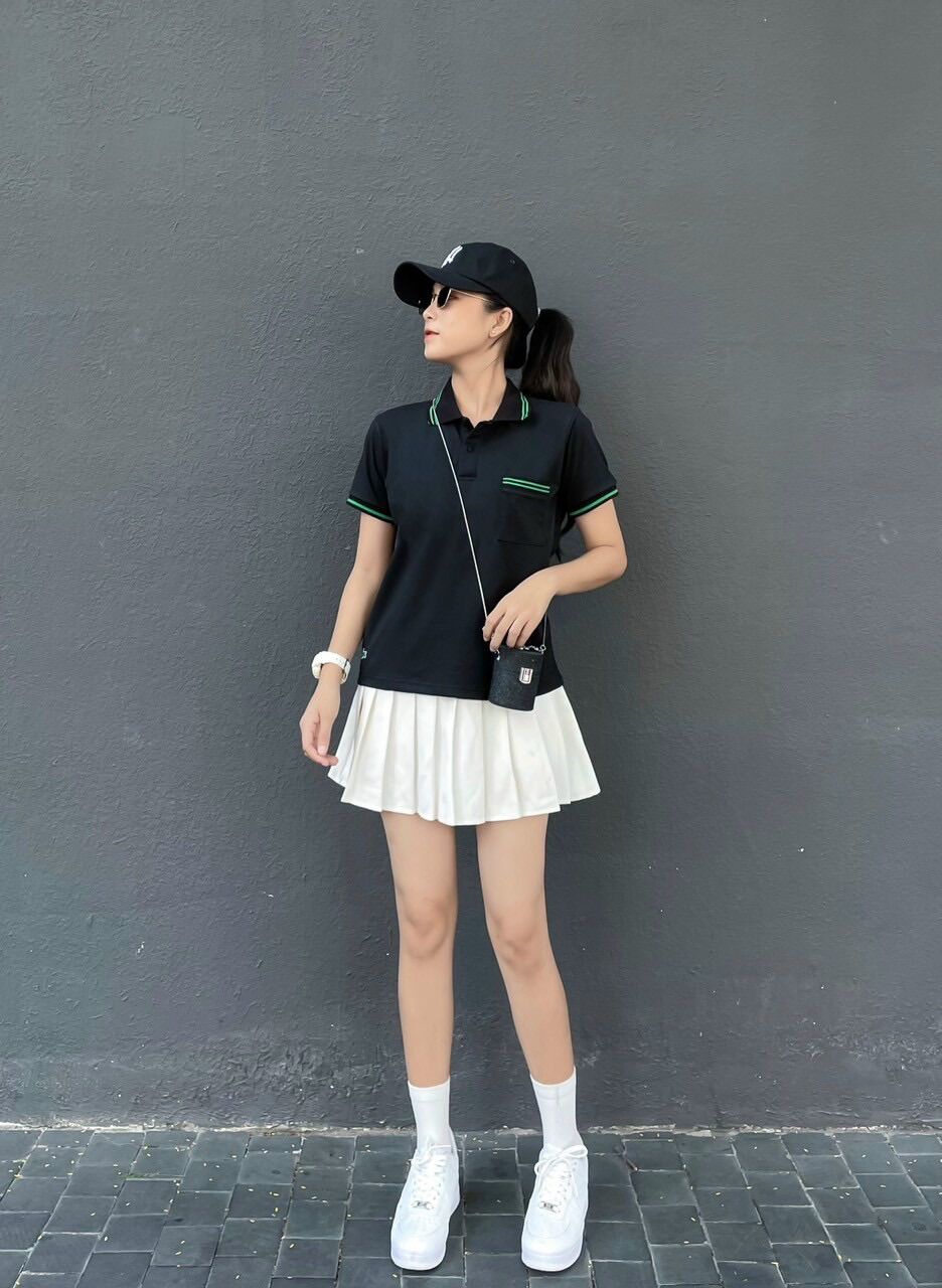 [3-5/8 Hoàn Tiền 25%]Áo Polo Cá sấu nữ xuất xịn full tem tag