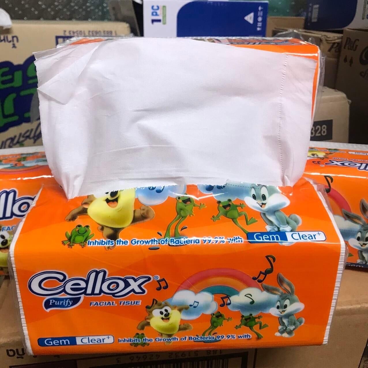 Khăn giấy lụa rút Cellox mềm mịn 260tờ