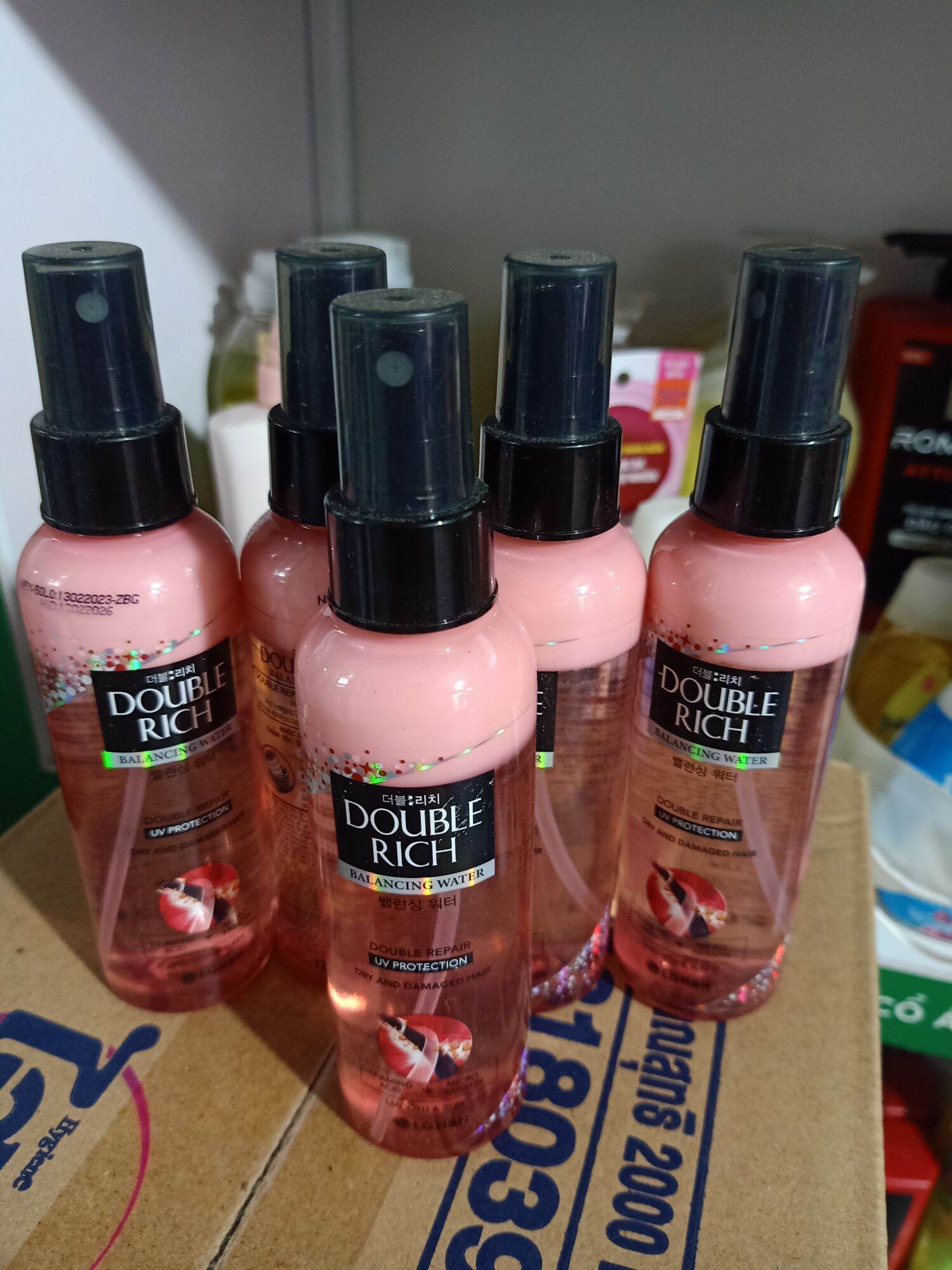 Nước Xịt Phục Hồi Tóc Khô Sơ Hư Tổn Double Rich 120ml