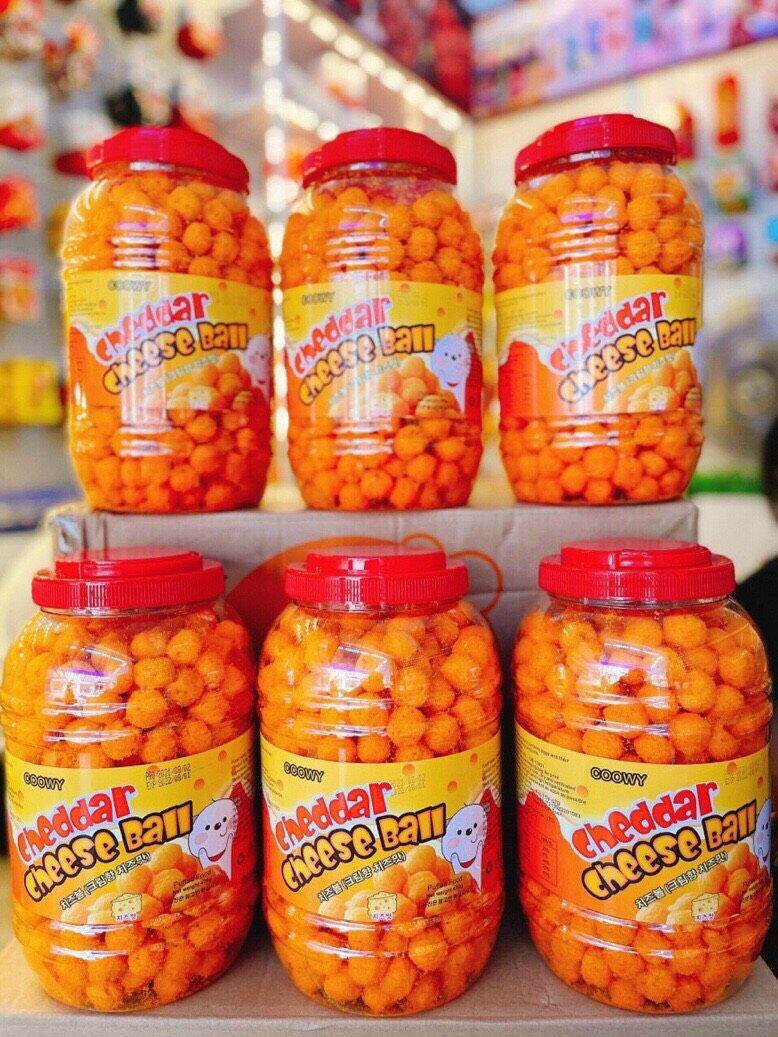 Bánh snack viên phủ phô mai cheddar cheese ball